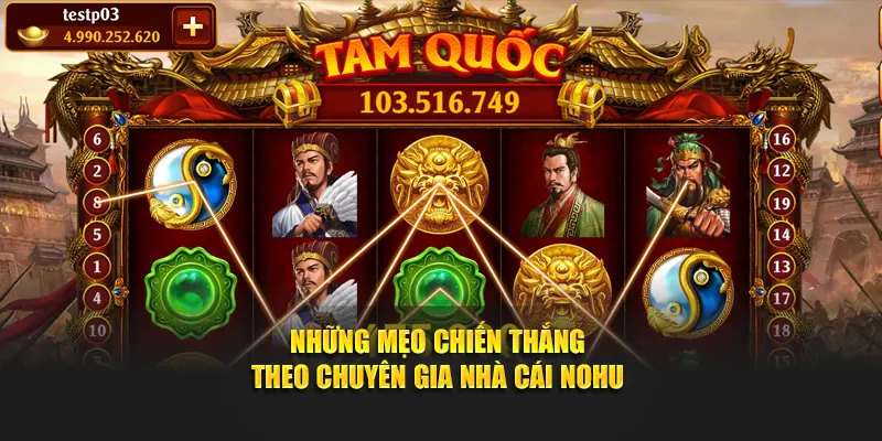 Giao diện trò chơi nổ hũ tam quốc