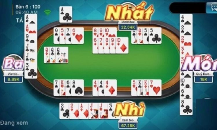 Giao diện bài tá lả trực tuyến đầy lôi cuốn trên Nohu